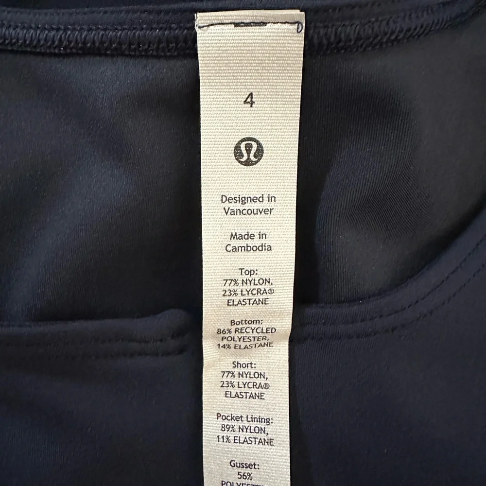 Lululemon Everlux Short Lined Tennis Tank Dress 6" - Picture 7 of 10